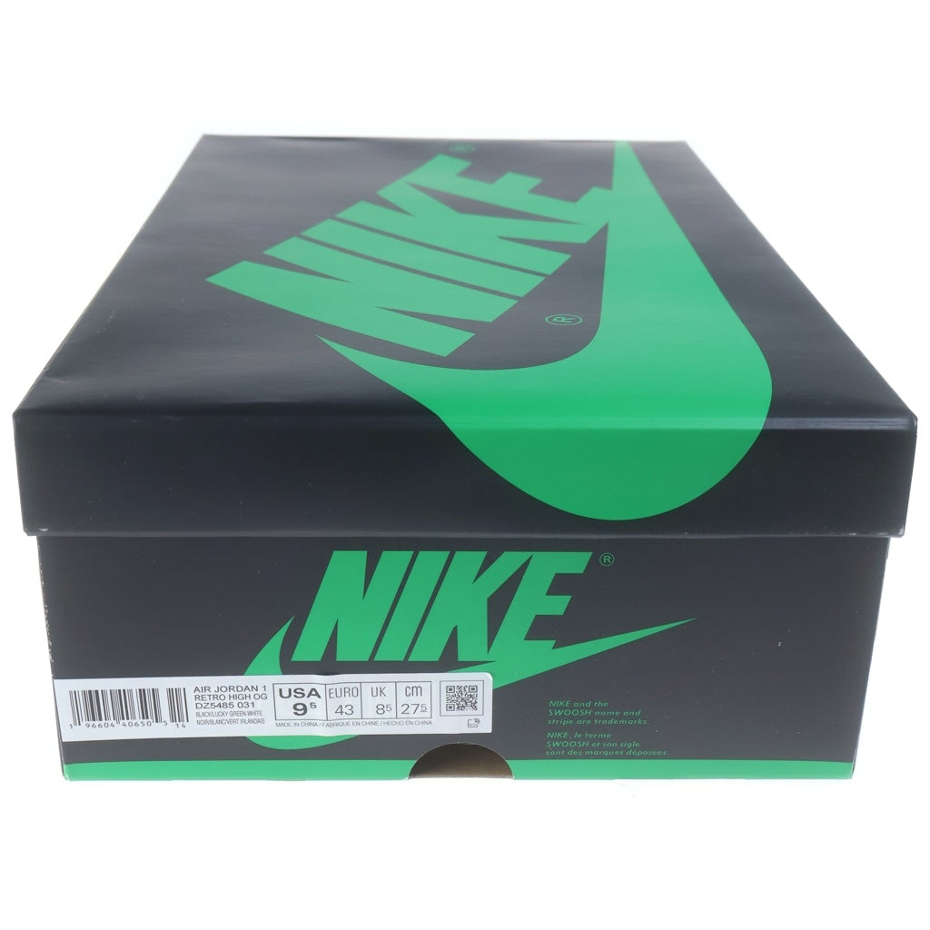 NIKE(ナイキ) AIR JORDAN 1 RETRO HIGH OG Celtics Black and Lucky Green エアジョーダン1 レトロ ハイカットスニーカー グリーン/ホワイト US9.5/27.5cm DZ5485-031