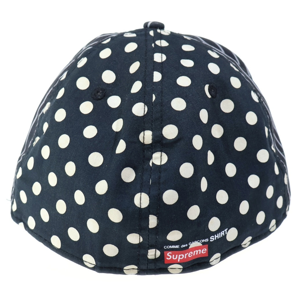 SUPREME(シュプリーム) 14SS ×COMME des GARCONS SHIRT x NEW ERA Boxlogo Cap コムデギャルソン ニューエラ ボックスロゴ ベースボールキャップ ブラック