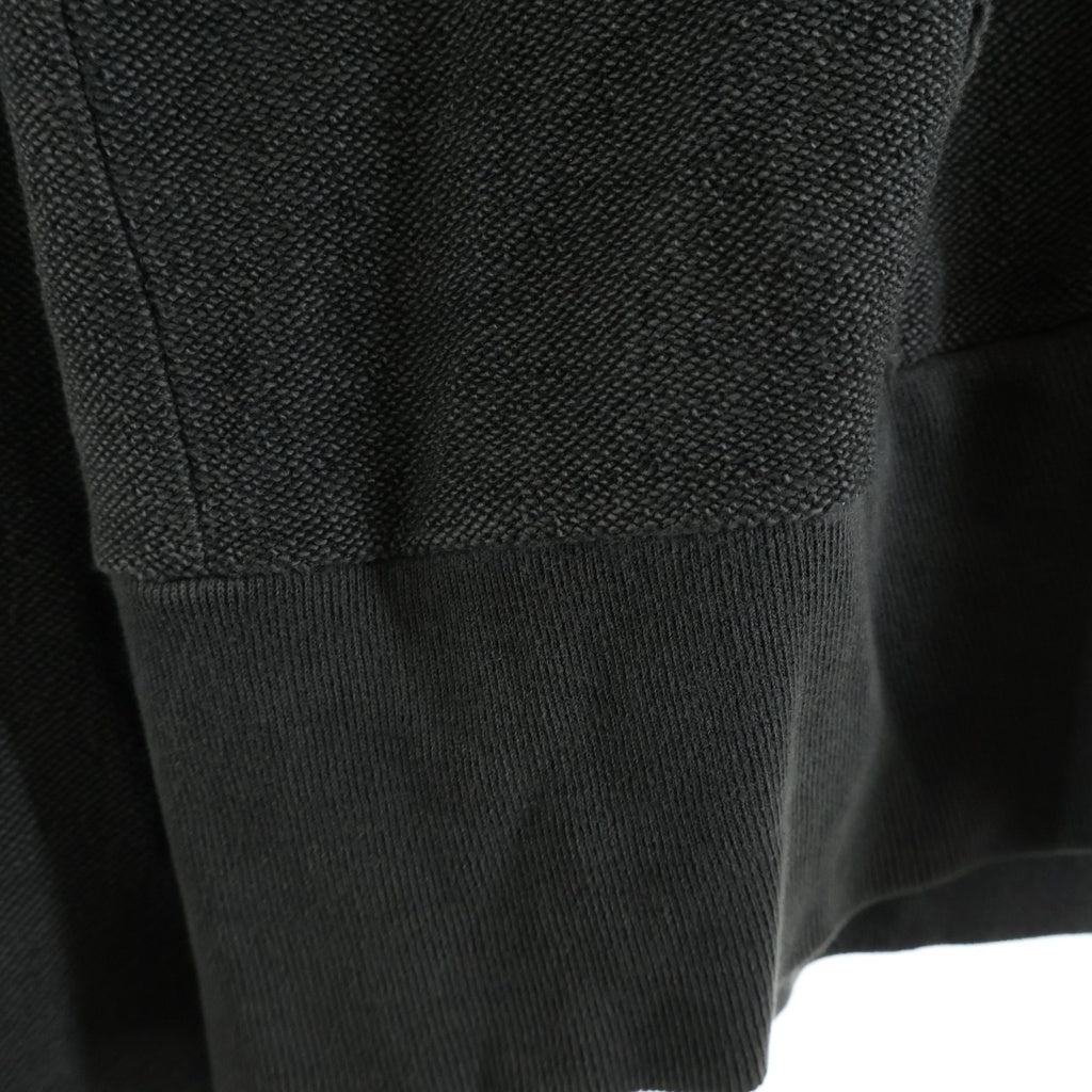 Yohji Yamamoto POUR HOMME(ヨウジヤマモト プールオム) 21SS damaged vintage style hoodie ヴィンテージ加工 ジップアップパーカー グレー HD-T40-080