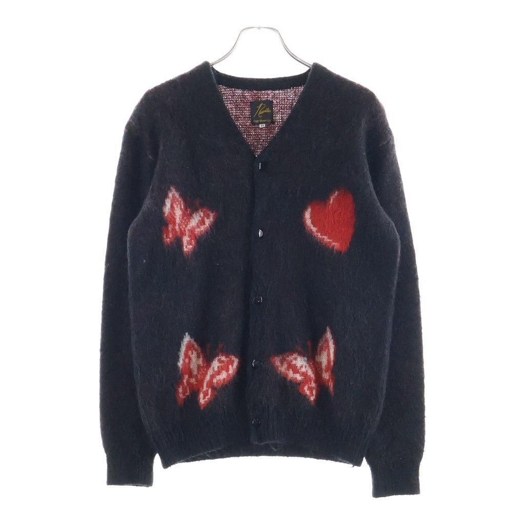 Needles(ニードルス) 20AW ×Girls Don't Cry MOHAIR CARDIGAN ガールズドントクライ モヘヤカーディガン ブラック/レッド HM412