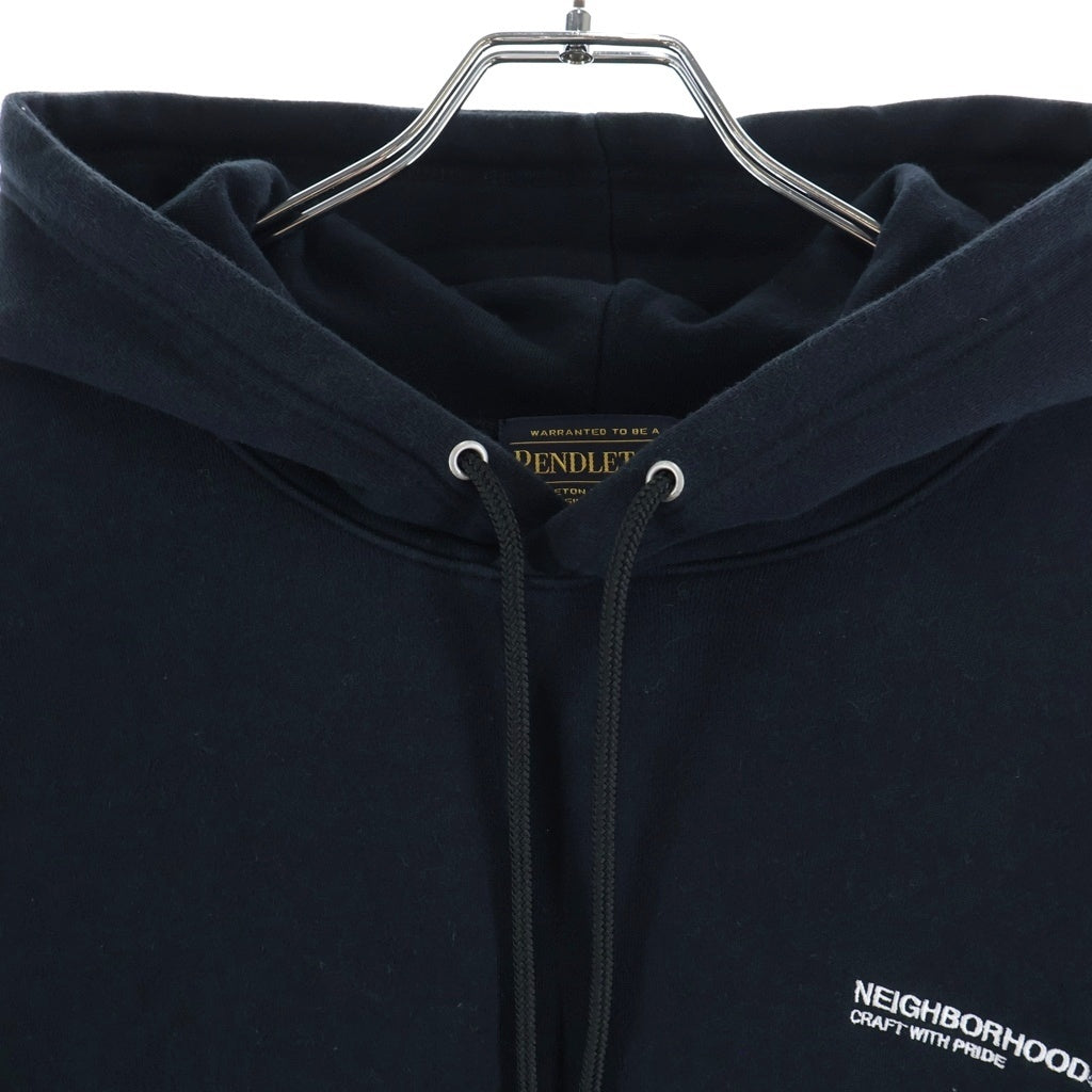 NEIGHBORHOOD(ネイバーフッド) 22AW ×PENDLETON HOODED LS ペンドルトン バックプリント フーディー プルオーバーパーカー ブラック 2221508N-CSM02S