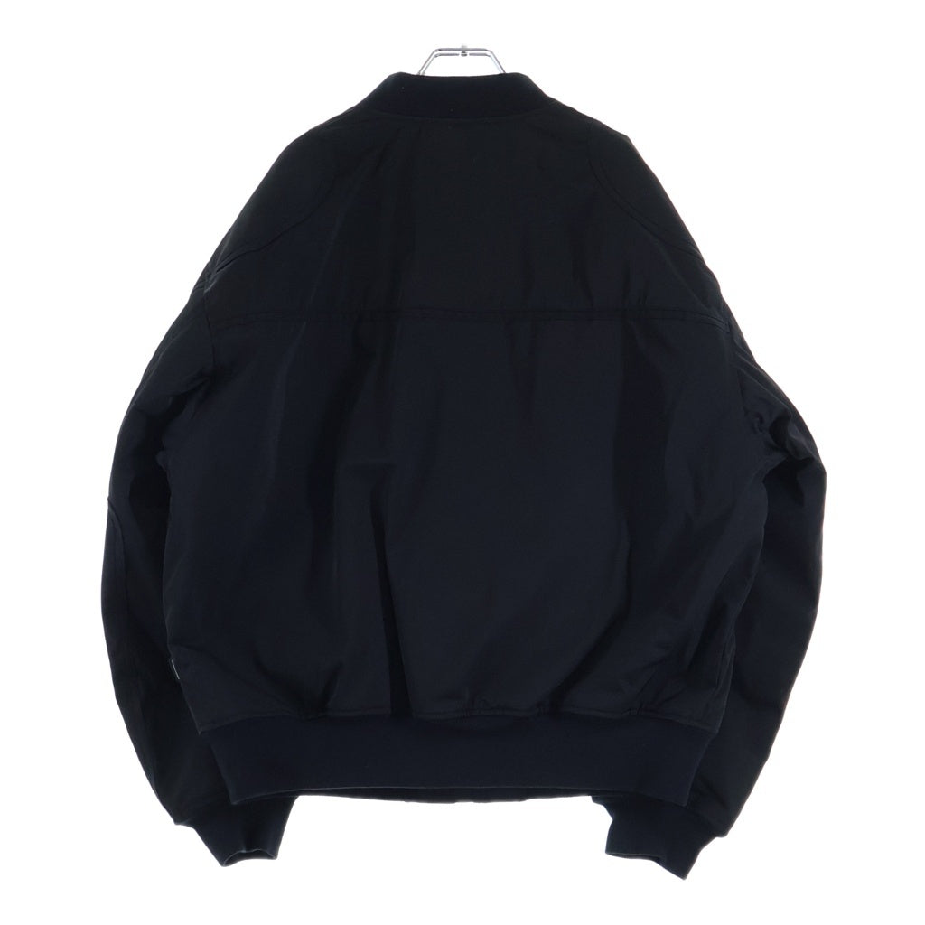 NEIGHBORHOOD(ネイバーフッド) 24SS SOLID RACING JACKET ソリッド 裏地キルティング ジップアップ レーシングジャケット ブルゾン ブラック 241SNH-JKM01S