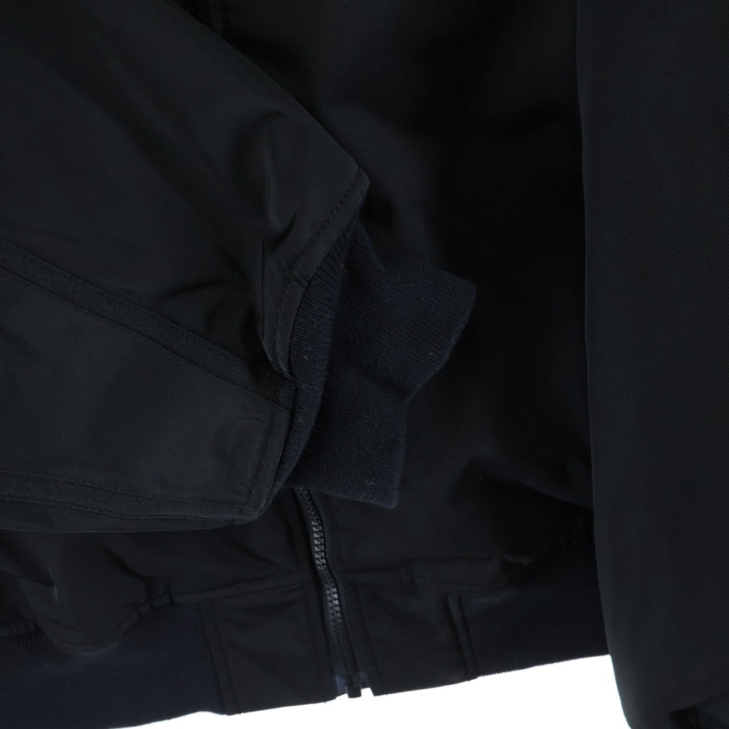 NEIGHBORHOOD(ネイバーフッド) 24SS SOLID RACING JACKET ソリッド 裏地キルティング ジップアップ レーシングジャケット ブルゾン ブラック 241SNH-JKM01S