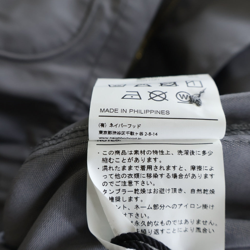 NEIGHBORHOOD(ネイバーフッド) 22AW FRONT ZP JK.EC バックロゴ ジップアップ ワークジャケット グレー 222TSNH-JKM03