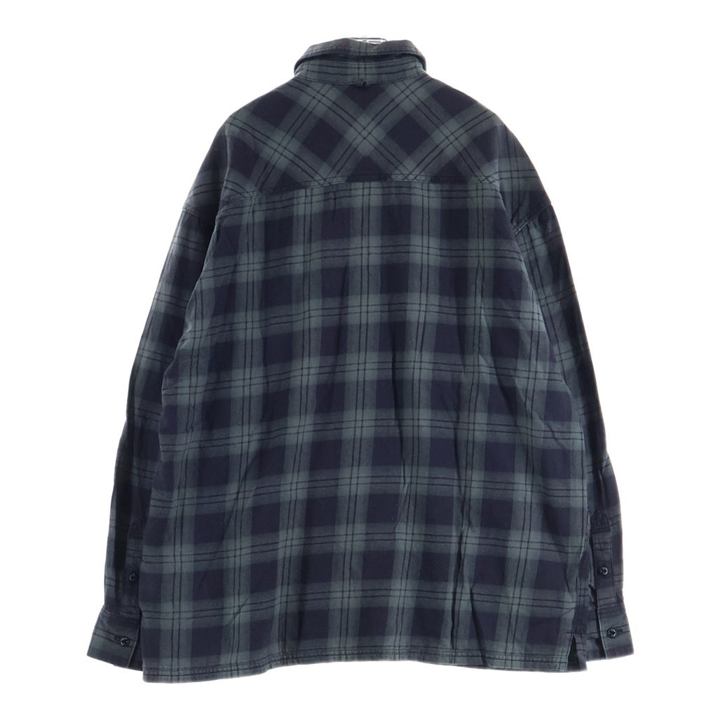 NEIGHBORHOOD(ネイバーフッド) 22AW NEL CHECK SH LS . CO 2ポケット チェック柄 フランネル 長袖シャツ ロングスリーブ カーキ/ネイビー 222ARNH-SHM01