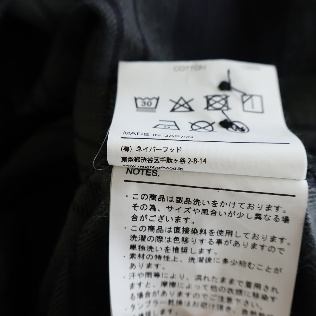 NEIGHBORHOOD(ネイバーフッド) 22AW NEL CHECK SH LS . CO 2ポケット チェック柄 フランネル 長袖シャツ ロングスリーブ カーキ/ネイビー 222ARNH-SHM01