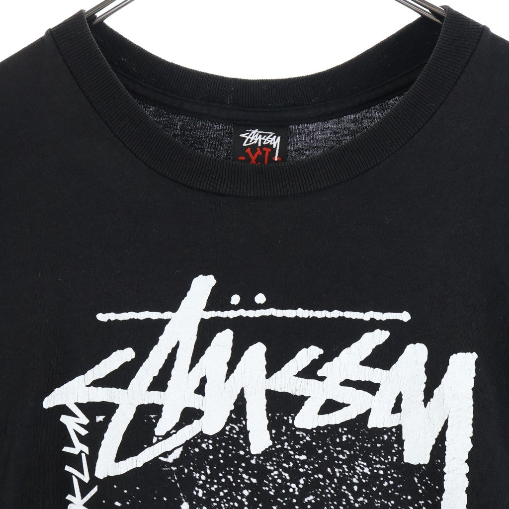 STUSSY(ステューシー) 00S VINTAGE FUTURA WORLD TOUR PLINT TEE ヴィンテージ フューチュラ ワールドツアー 両面プリント クルーネック半袖Tシャツ カットソー ブラック