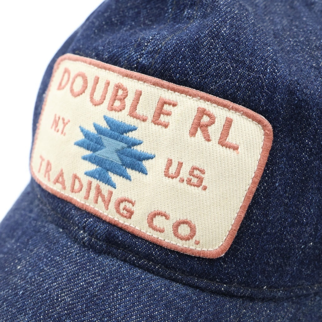 RRL(ダブルアールエル) DENIM TRUCKER CAP ロゴワッペンデニム トラッカーキャップ 帽子 インディゴ 782785604001