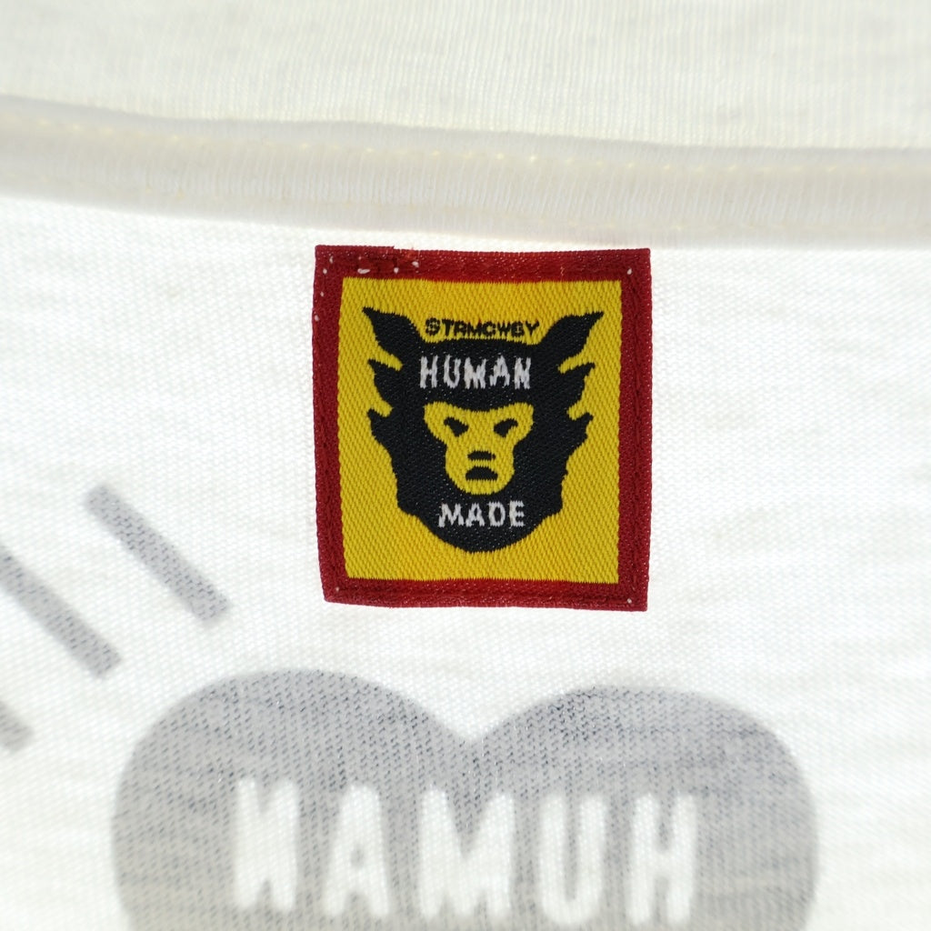HUMAN MADE(ヒューマンメイド) 22AW RABBIT L/S T-SHIRT ラビットロゴプリント ロングスリーブ 長袖Tシャツ カットソー ホワイト