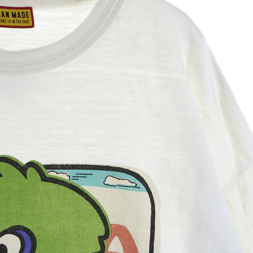 HUMAN MADE(ヒューマンメイド) 25SS GRAPHIC T-SHIRT フロントカモプリント クルーネック半袖Tシャツ カットソー ホワイト