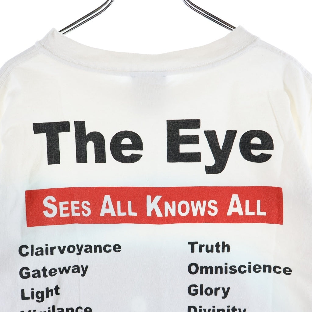 SAINT MICHAEL(セントマイケル) 21SS eye Tee アイ フロントプロント 半袖Tシャツ カットソー ホワイト SM-S21-0000-003