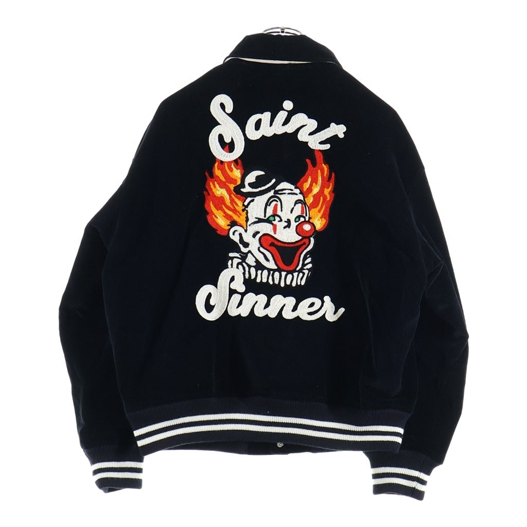 SAINT MICHAEL(セントマイケル) 21AW CORDUROY JACKET 両面チェーンステッチ コーデュロイ ジャケット ブルゾン ブラック SM-A21-0000-041