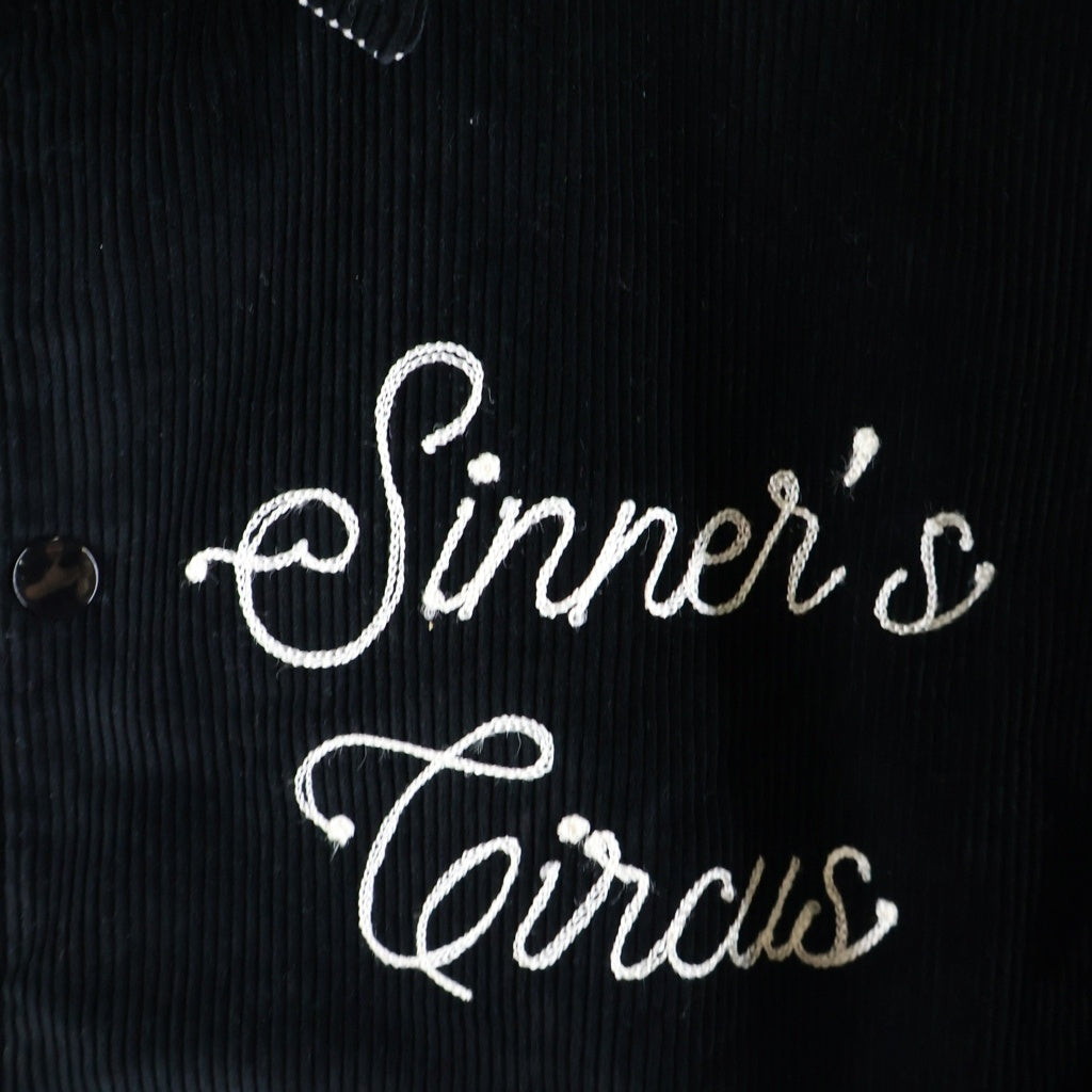 SAINT MICHAEL(セントマイケル) 21AW CORDUROY JACKET 両面チェーンステッチ コーデュロイ ジャケット ブルゾン ブラック SM-A21-0000-041