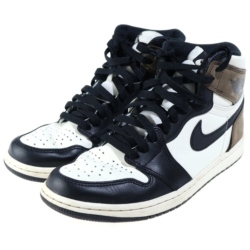 NIKE(ナイキ) AIR ORDAN HIGH Dark Mocha エアジョーダン ハイ OG ダークモカ ハイカットスニーカー シューズ ホワイト/ブラック/ブラウン US8/26.0cm 555088-105