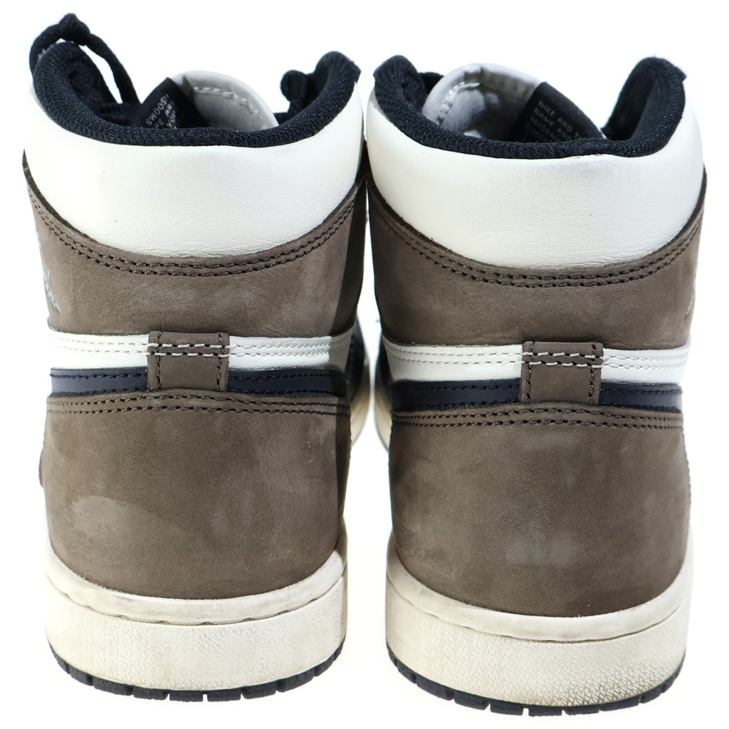 NIKE(ナイキ) AIR ORDAN HIGH Dark Mocha エアジョーダン ハイ OG ダークモカ ハイカットスニーカー シューズ ホワイト/ブラック/ブラウン US8/26.0cm 555088-105