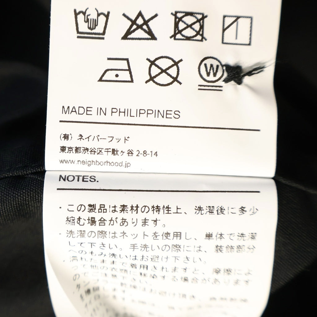 NEIGHBORHOOD(ネイバーフッド) 26SS Zip Up RACING JACKET 261TSNHーJKM10 ジップアップ レーシングジャケット ブラック