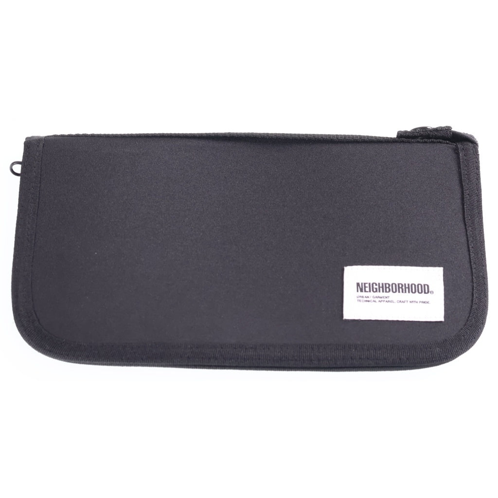 NEIGHBORHOOD(ネイバーフッド) 25SS Passport Case Card Slot 251FJNH-AC03 パスポート マルチケース カードスロット ファスナーポケット ブラック