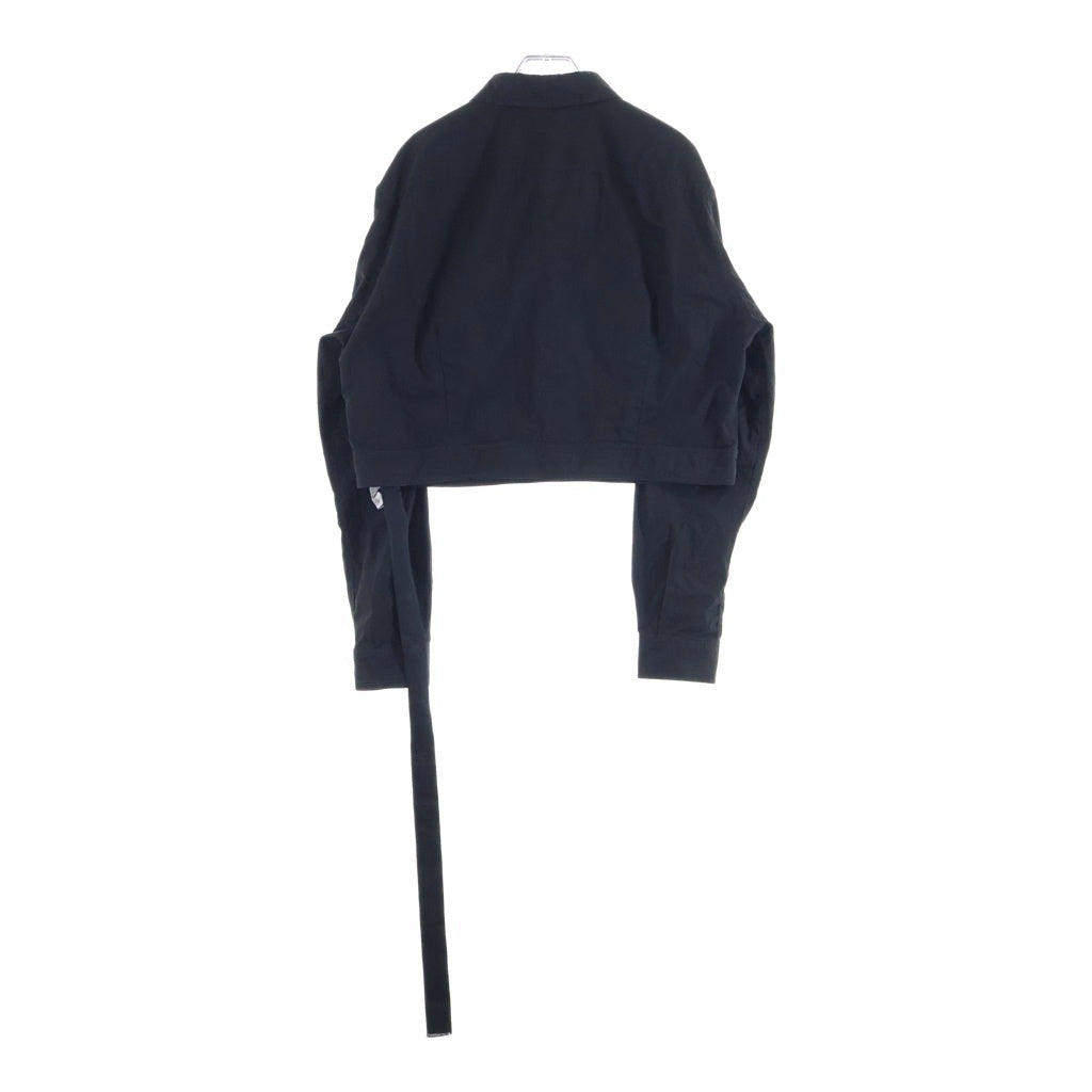 DRKSHDW(ダークシャドウ) Cape Sleeve Cropped Outer Shirt DS01D1702-P ケープスリーブクロップドアウターシャツ ブラック