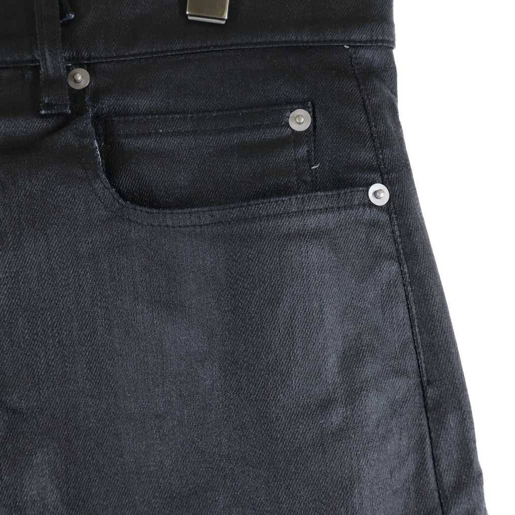 Rick Owens(リックオウエンス) Bolan Banana Jeans RU01D3343-SCT ボラン バナナジーンズ コーティング ブーツカット パンツ ブラック