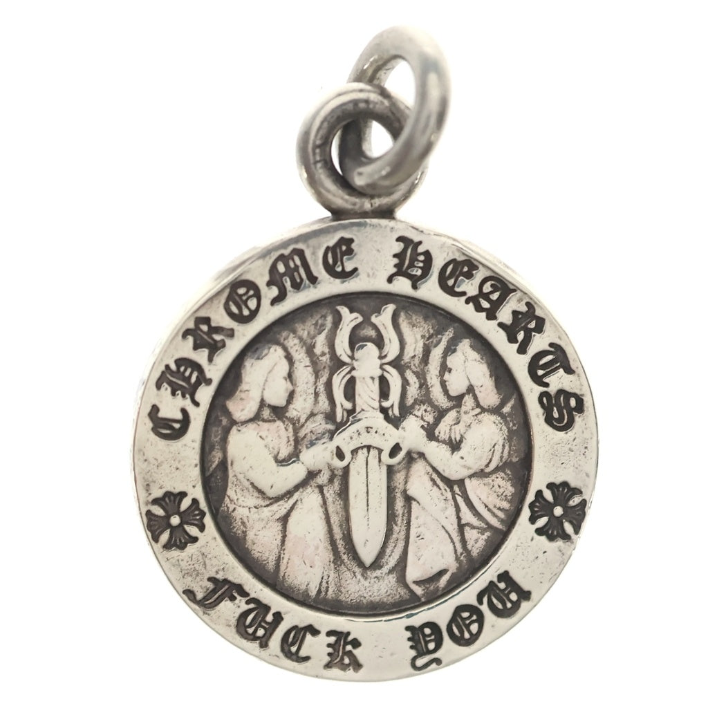 CHROME HEARTS(クロムハーツ) CHRM ANGL MDL V2 エンジェルメダルチャーム ペンダントトップ シルバーBCA229