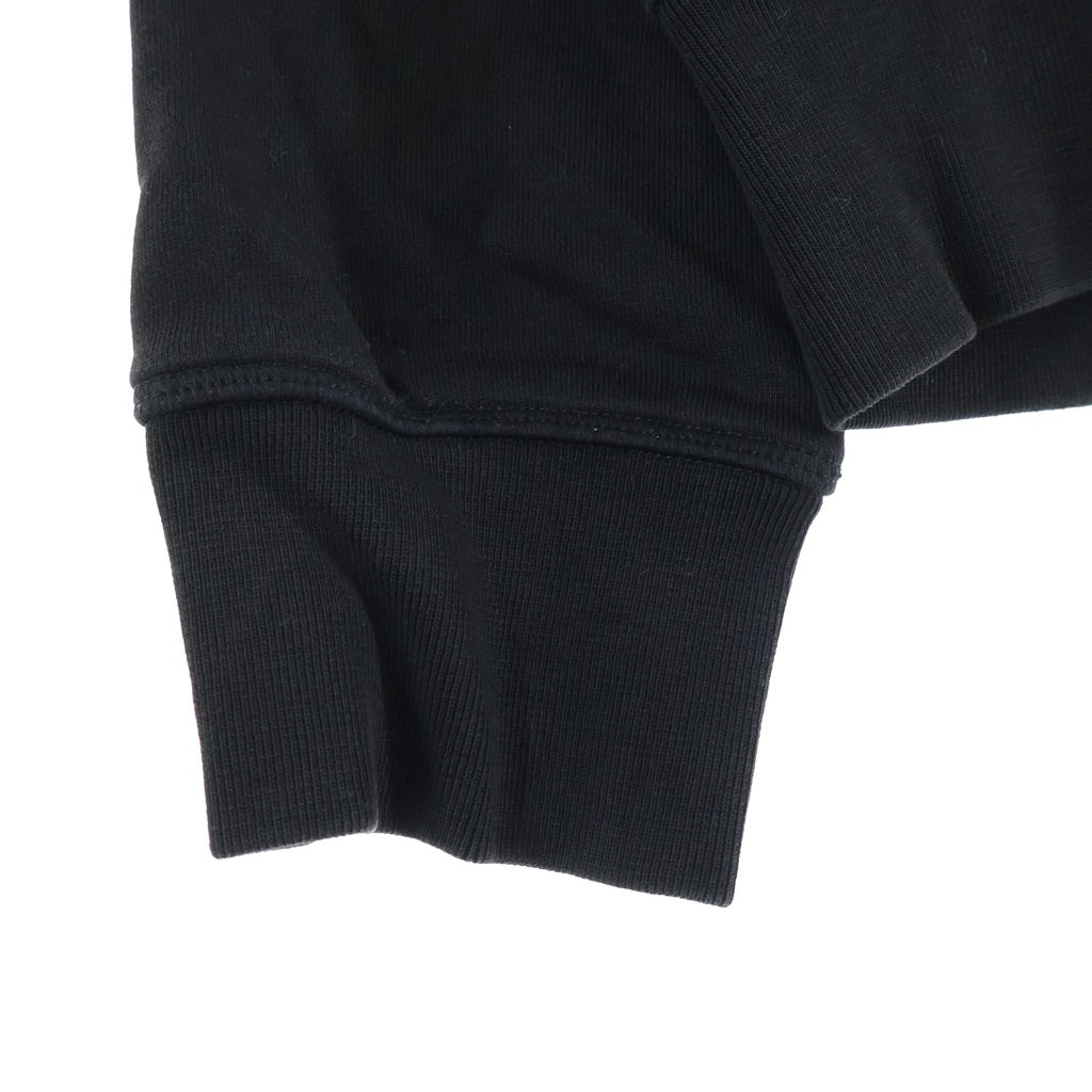 MONCLER(モンクレール) 22AW CAPPUCCIO HOODIE SWEATER フロントプリント プルオーバースウェットパーカー フーディ ブラック H20978G00025 80451