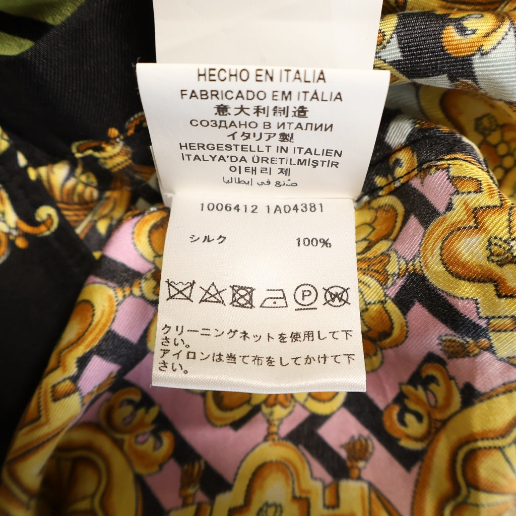 VERSACE(ヴェルサーチ) ×FENDI SILK S/S SHIRTS フェンディ ズッカ柄 シルク 半袖シャツ ショートスリーブ マルチカラー 1006412 1A04381