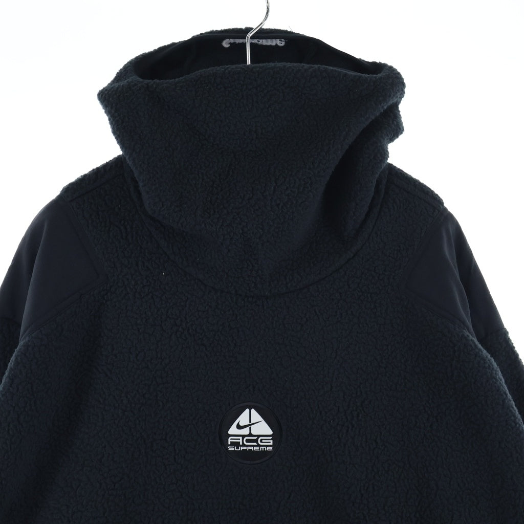 SUPREME(シュプリーム) 22AW NIKE Fleece Pullover DN3254-010 × ナイキ ACG フリースプルオーバー パーカー ブラック