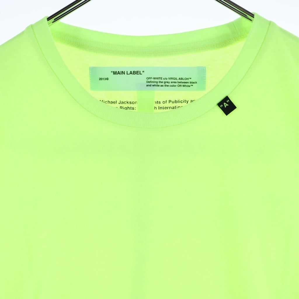 OFF-WHITE(オフホワイト) 19SS ILUSIONIST MichaelJackson Print Tee OMAA038S19185002 イリュージョニスト マイケルジャクソン プリント半袖Tシャツ カットソー イエロー