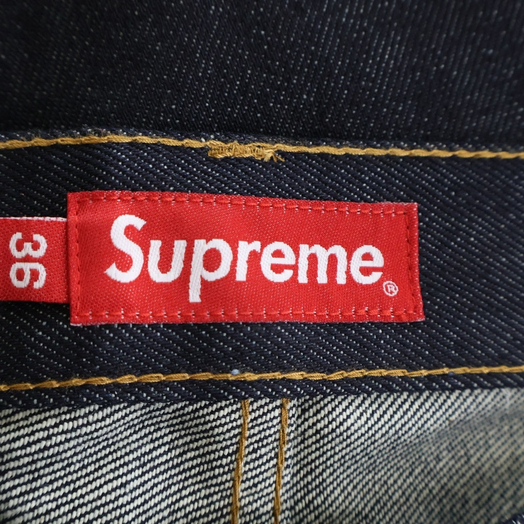 SUPREME(シュプリーム) Rigid Slim Jeans リジッド スリム ジーンズ ボタンフライ デニムパンツ インディゴ