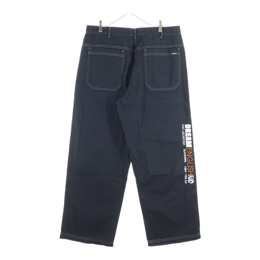 SUPREME(シュプリーム) 23AW Dream English Kid Twill Panel Pant ドリーム イングリッシュ キッド ツイル パネル ジップフライ パンツ ブラック