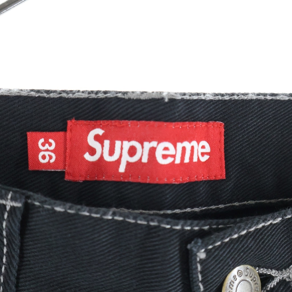 SUPREME(シュプリーム) 23AW Dream English Kid Twill Panel Pant ドリーム イングリッシュ キッド ツイル パネル ジップフライ パンツ ブラック