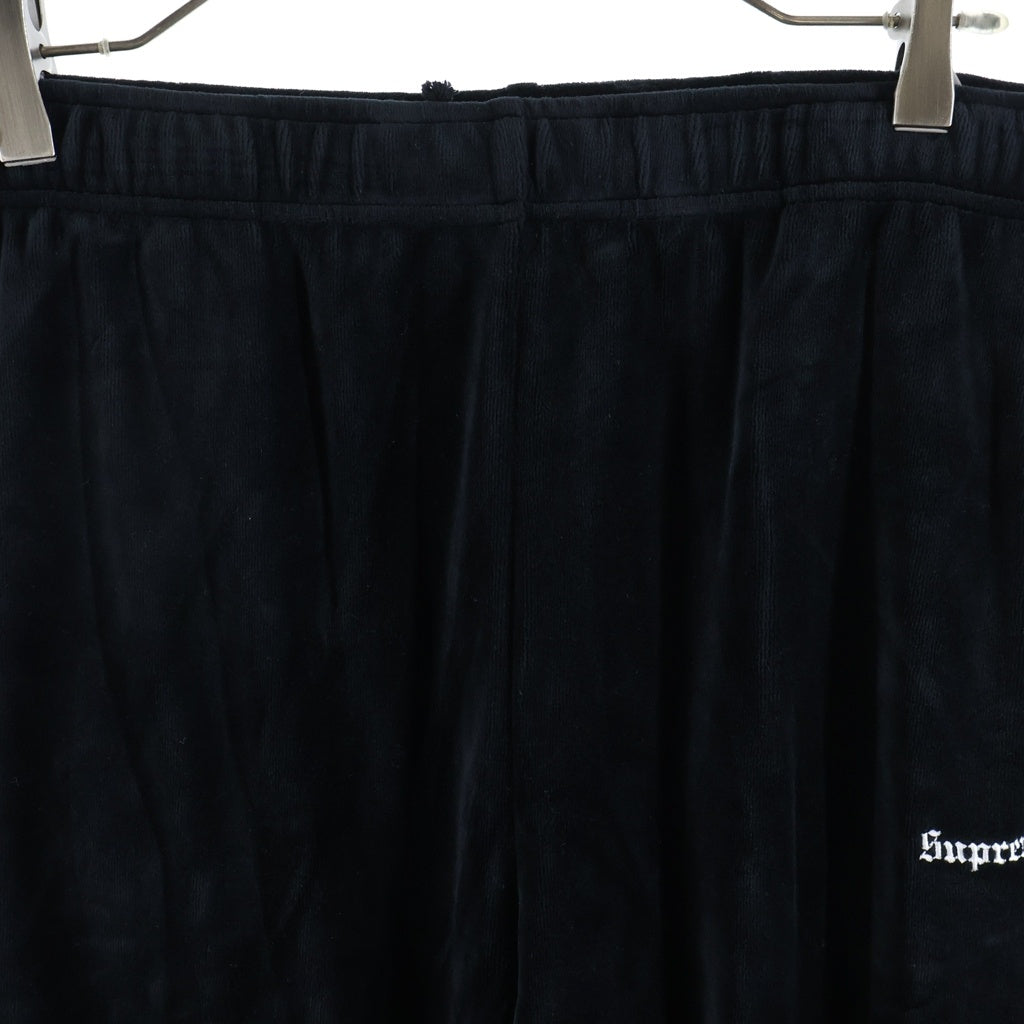 SUPREME(シュプリーム) 22AW Studded Velour Track Pant スタッズ ベロア トラックパンツ ブラック