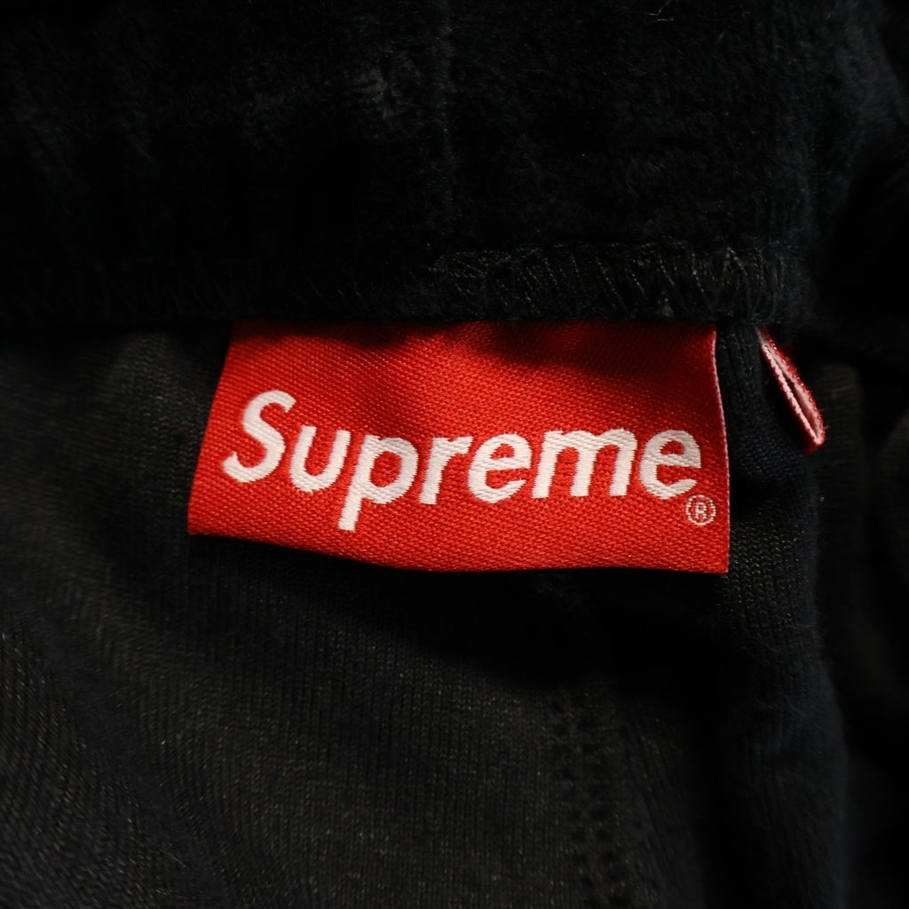 SUPREME(シュプリーム) 22AW Studded Velour Track Pant スタッズ ベロア トラックパンツ ブラック