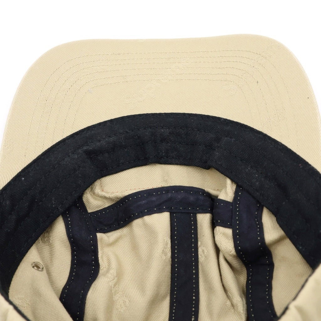 SUPREME(シュプリーム) 19AW Jacquard Logos Twill Camp Cap ジャガード ロゴ総柄 ツイルキャンプキャップ ブラック