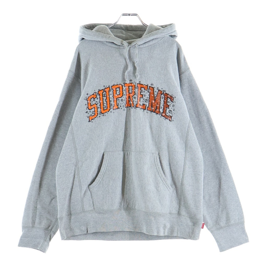 SUPREME(シュプリーム) 18AW Water Arc Hooded Sweatshirt ウォーター アーチロゴ プルオーバースウェットパーカー フーディ グレー