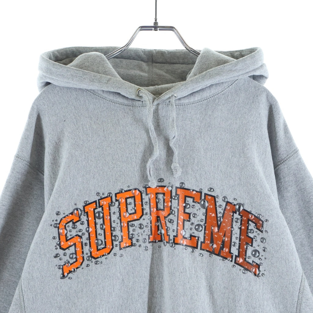 SUPREME(シュプリーム) 18AW Water Arc Hooded Sweatshirt ウォーター アーチロゴ プルオーバースウェットパーカー フーディ グレー
