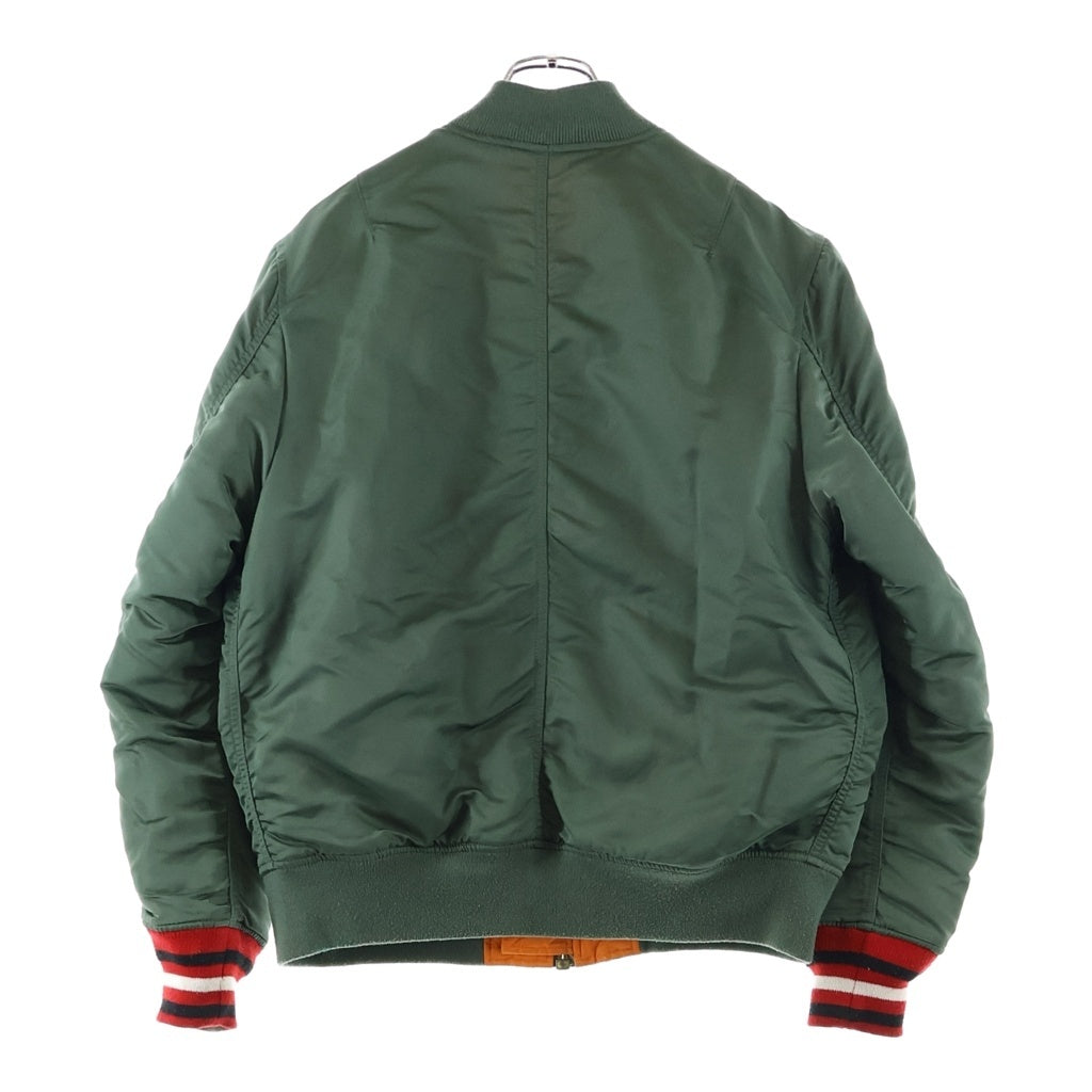 SUPREME(シュプリーム) 16AW ×undercover reversible MA-1 アンダーカバー ロゴプリント リバーシブル ブルゾンジャケット カーキ/オレンジ