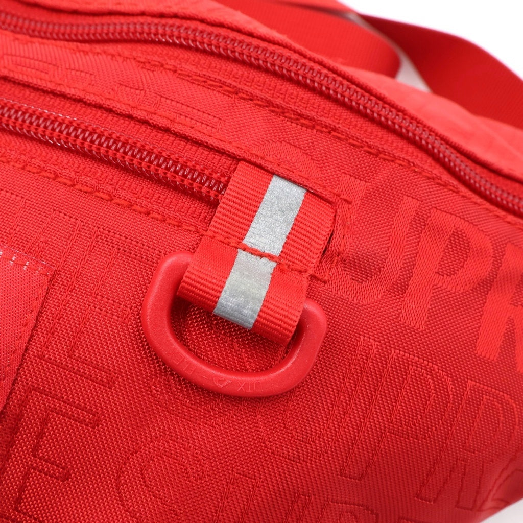 SUPREME(シュプリーム) 19SS Waist Bag ボックスロゴ ロゴ総柄 ウエストバッグ ショルダーバッグ レッド レディース