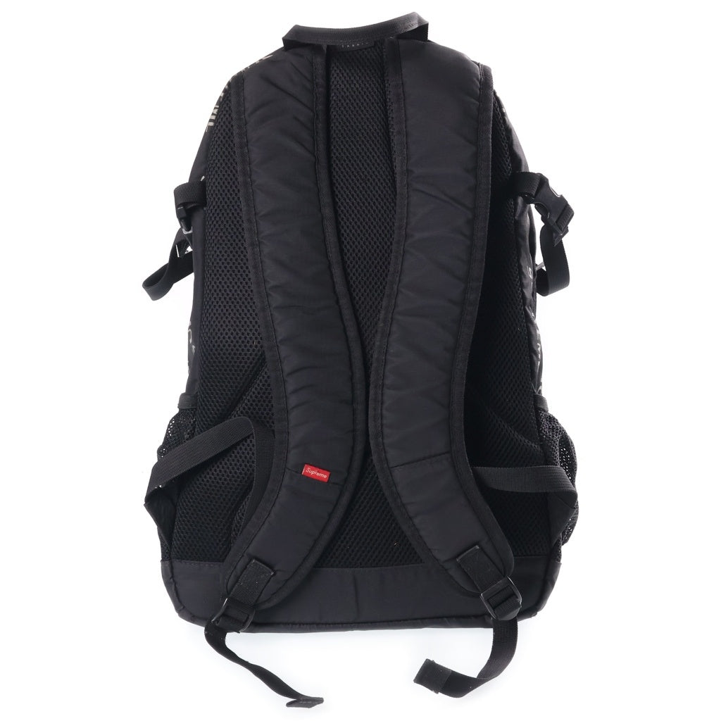 SUPREME(シュプリーム) 16AW 3M Reflective Repeat Backpack リフレクター ロゴ総柄 バックパック リュック ブラック