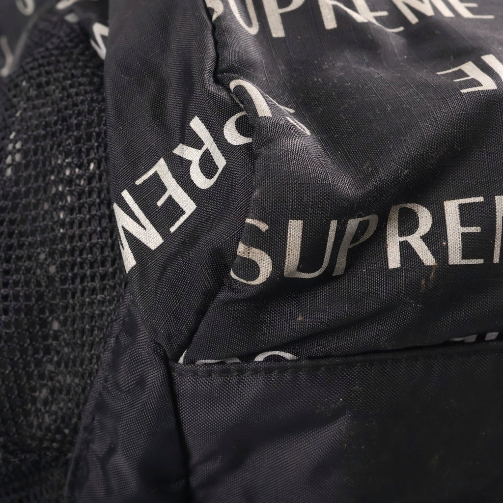 SUPREME(シュプリーム) 16AW 3M Reflective Repeat Backpack リフレクター ロゴ総柄 バックパック リュック ブラック