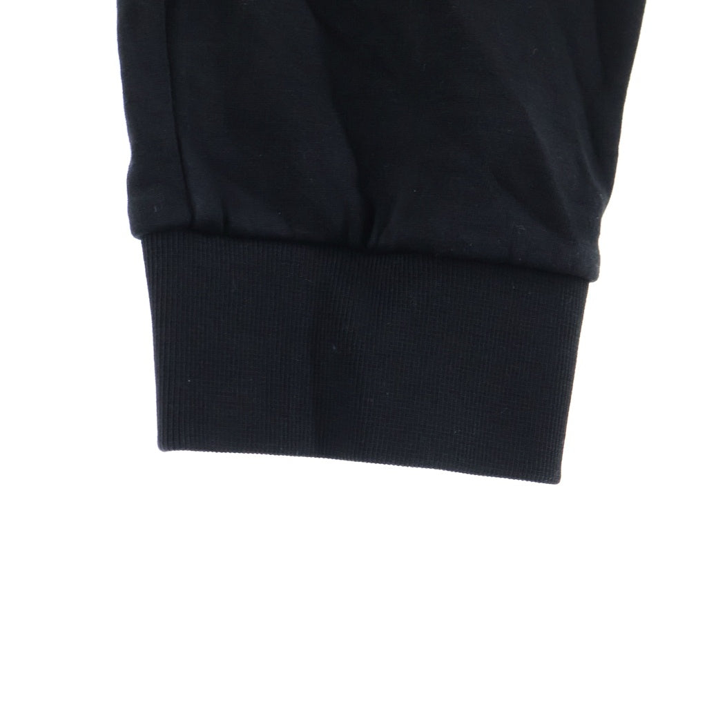 MONCLER(モンクレール) PANTARONE LUNGO K20918H00023 89A8F パンタローネ ルンゴ ロゴワッペン付き ナイロン切り替え スウェットパンツ ブラック