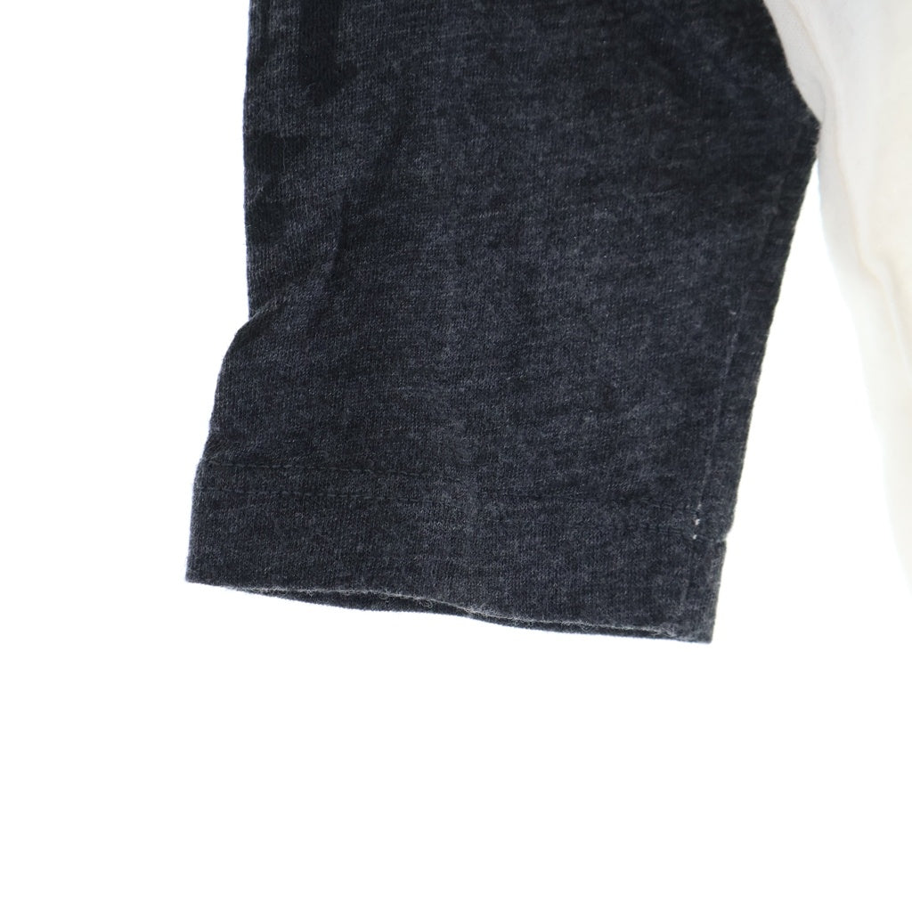 CHROME HEARTS(クロムハーツ) OLD CEMETERY CROSS VINE DAGGER RAGLAN TEE オールド セメタリークロス ヴァインダガー ラグランカットソー レディース ホワイト/ブラック
