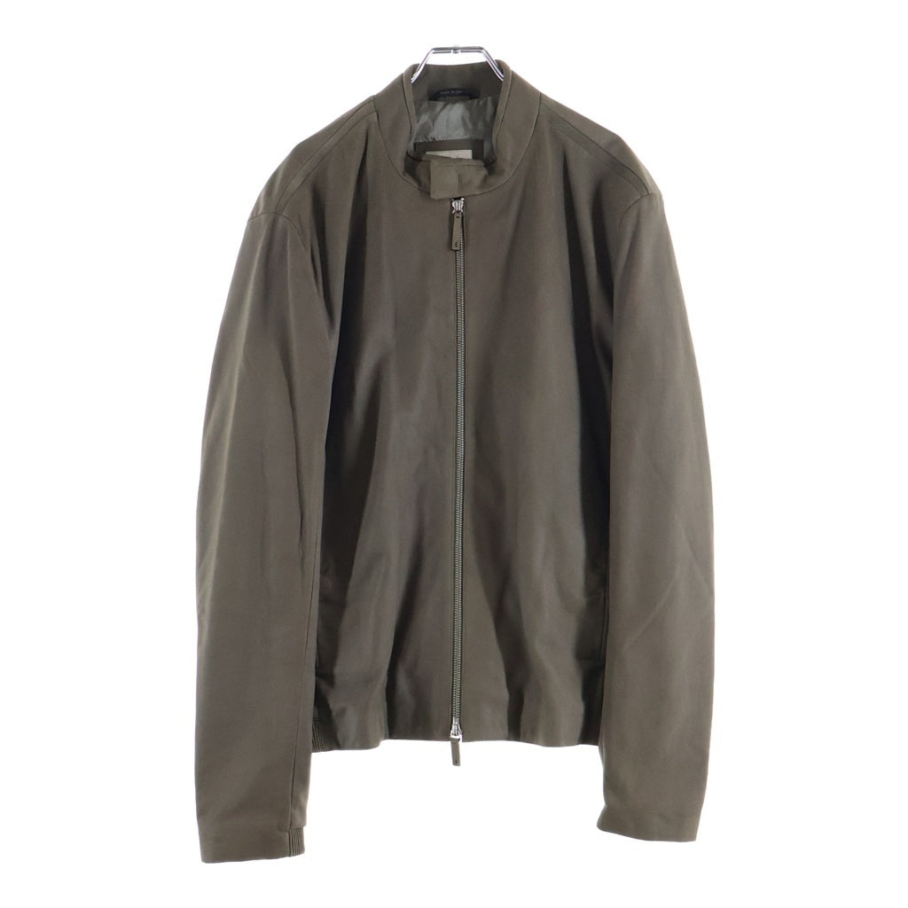 ARMANI COLLEZIONI(アルマーニ コレツィオーニ) ラムレザー ジップアップ ブルゾンジャケット グレージュ VCR31P VCP34