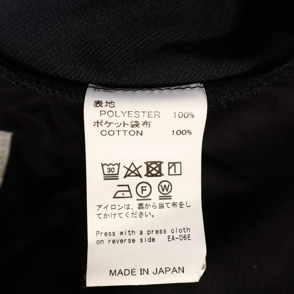 DAIRIKU(ダイリク) 23AW P-9 Straight Pressed Pants ポケットワッペン ストレート プレスドパンツ ブラック