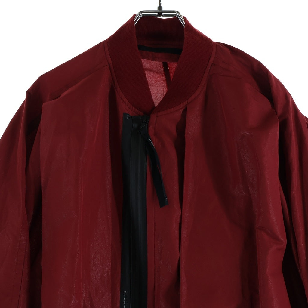 NILoS(ニルズ) 19AW OVERTUCK WIND BREAKER JACKET オーバータック ワイド ウィンドブレーカー ジャケット レッド 680BLM1