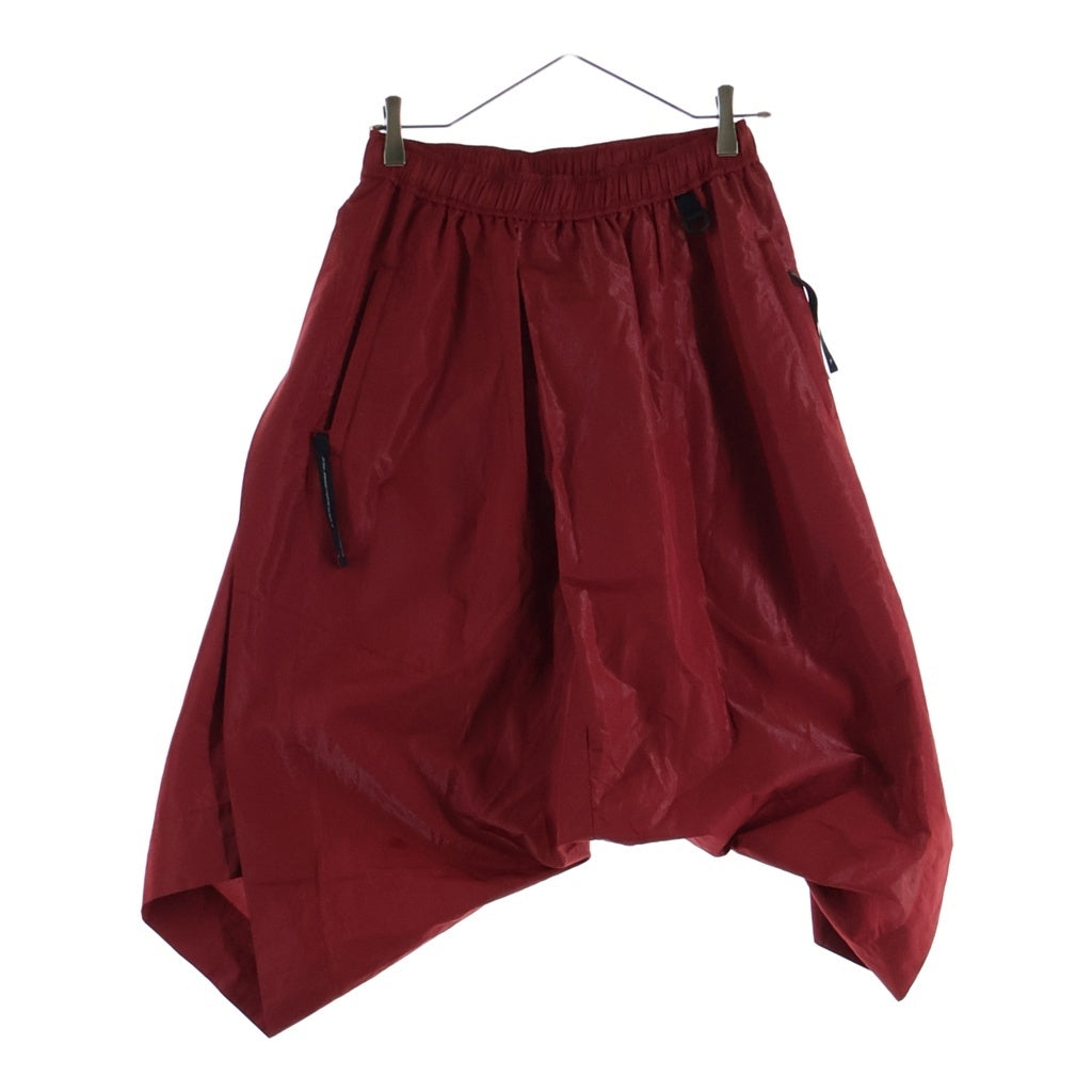 NILoS(ニルズ) 19AW TUCK TWISTED CROTCH PANTS タックドツイステッド クロッチ ハーフパンツ レッド 680PAM1