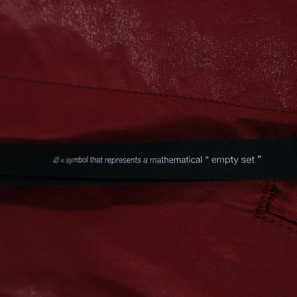 NILoS(ニルズ) 19AW TUCK TWISTED CROTCH PANTS タックドツイステッド クロッチ ハーフパンツ レッド 680PAM1