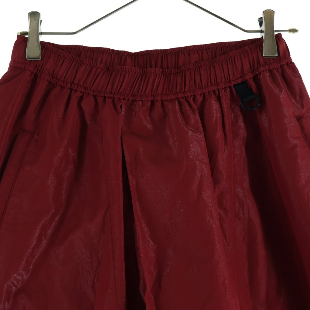NILoS(ニルズ) 19AW TUCK TWISTED CROTCH PANTS タックドツイステッド クロッチ ハーフパンツ レッド 680PAM1