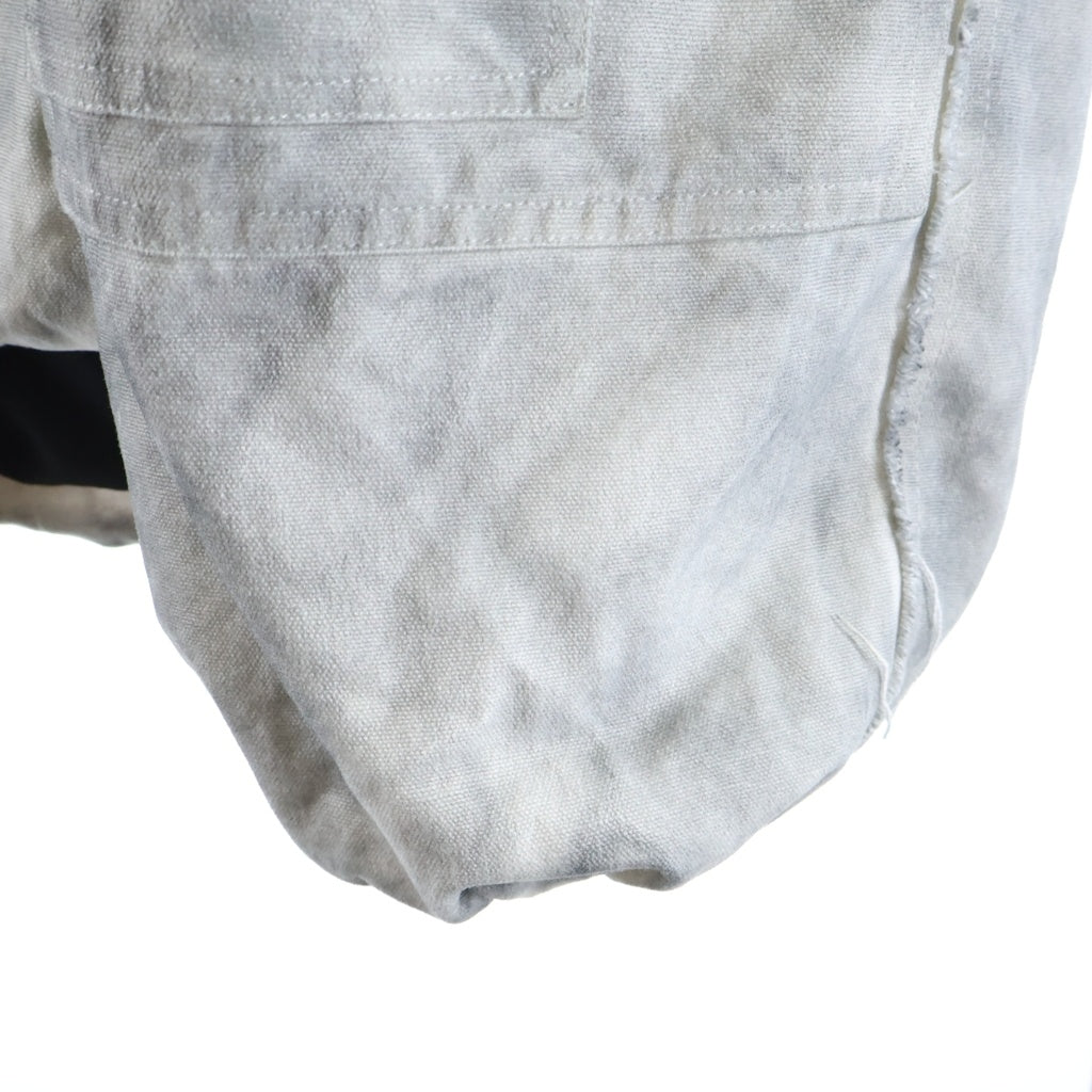 Personsoul(パーソンソール) DIRTY COTTON JACKET ブラッシング加工 フーディー オーバーサイズ 中綿ジャケット グレー HL6174