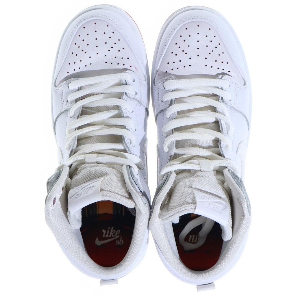 NIKE SB(ナイキエスビー) ZOOM DUNK HIGH PRO Kevin Bradley ズーム ダンク プロ ケビン ブラッドリー ハイカットスニーカー ホワイト/レッド US8.5/26.5cm AH9613-116
